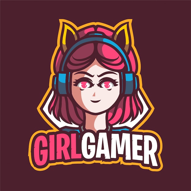 Download Free Girl Gamer Mascot Gaming Logo Premium Vector Use our free logo maker to create a logo and build your brand. Put your logo on business cards, promotional products, or your website for brand visibility.