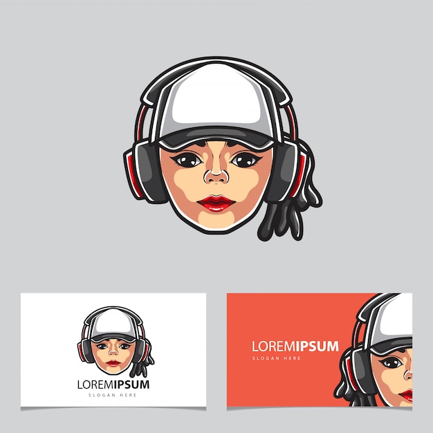 Download Free Girl Gamers Card Template Premium Vector Use our free logo maker to create a logo and build your brand. Put your logo on business cards, promotional products, or your website for brand visibility.