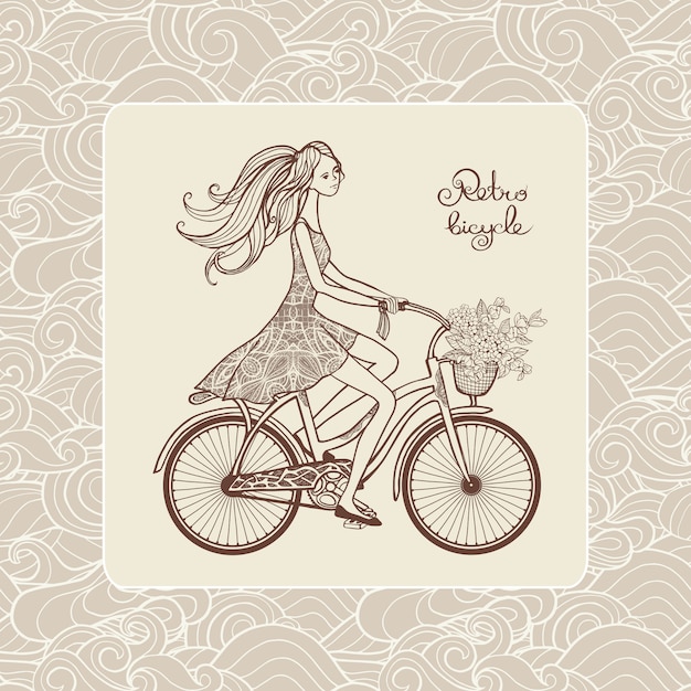 Girl On Bicycle