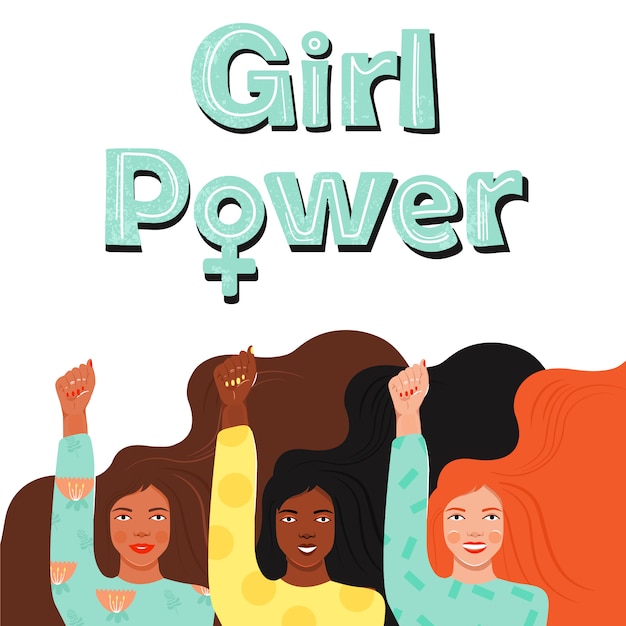 Download Girl power . women empowerment. | Premium Vector