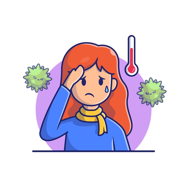 Download Free Girl With Fever And Flu Icon Illustration Corona Mascot Cartoon Use our free logo maker to create a logo and build your brand. Put your logo on business cards, promotional products, or your website for brand visibility.