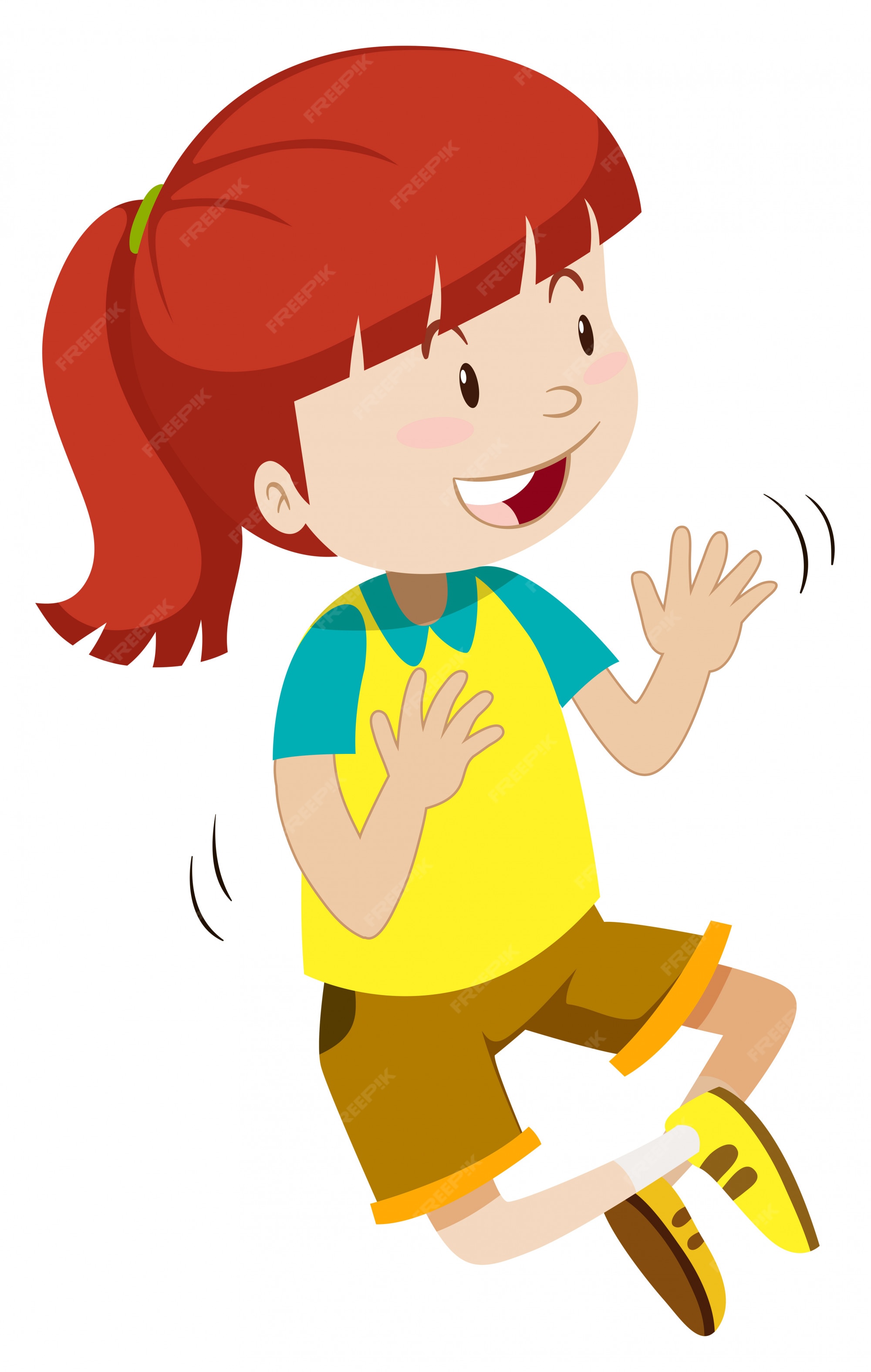 Free Vector | Girl with happy face