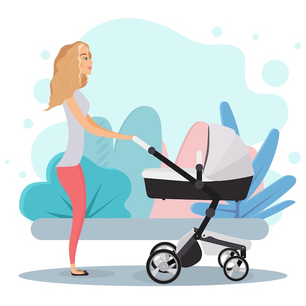 mom baby stroller