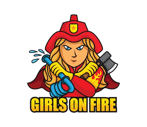 Download Free Girls On Fire Logo Illustration Premium Vector Use our free logo maker to create a logo and build your brand. Put your logo on business cards, promotional products, or your website for brand visibility.