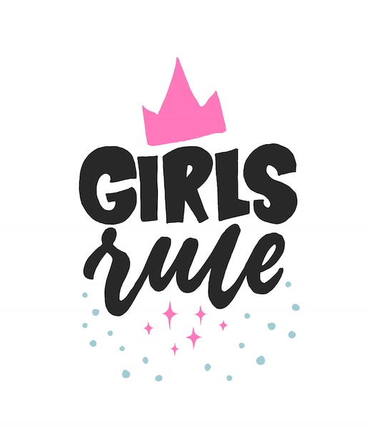 Download Free Girls Rule Creative Lettering Girly Postcard Calligraphy Use our free logo maker to create a logo and build your brand. Put your logo on business cards, promotional products, or your website for brand visibility.