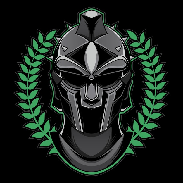 Premium Vector Gladiator Head Mascot