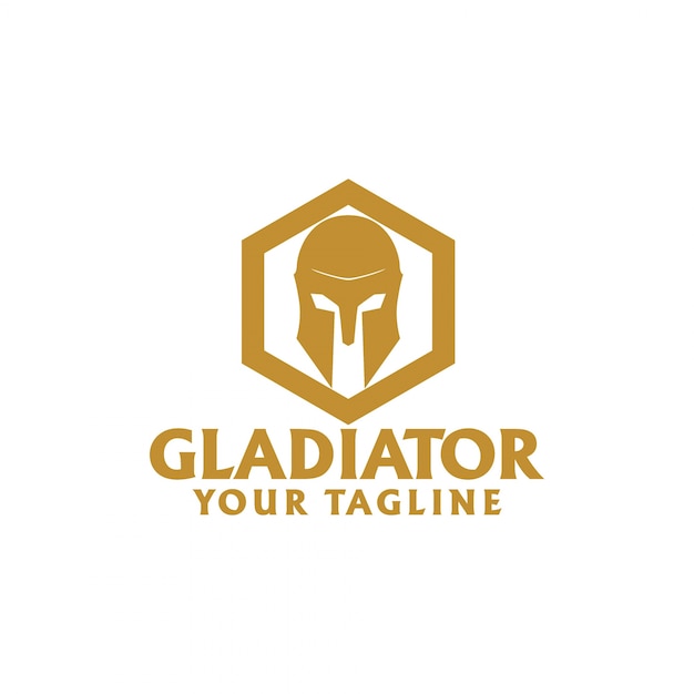 Logotip Gladiatora Premium Vektory