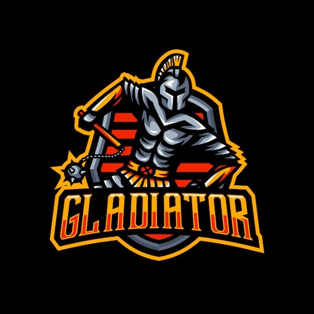 Premium Vector | Gladiator mascot logo esport gaming
