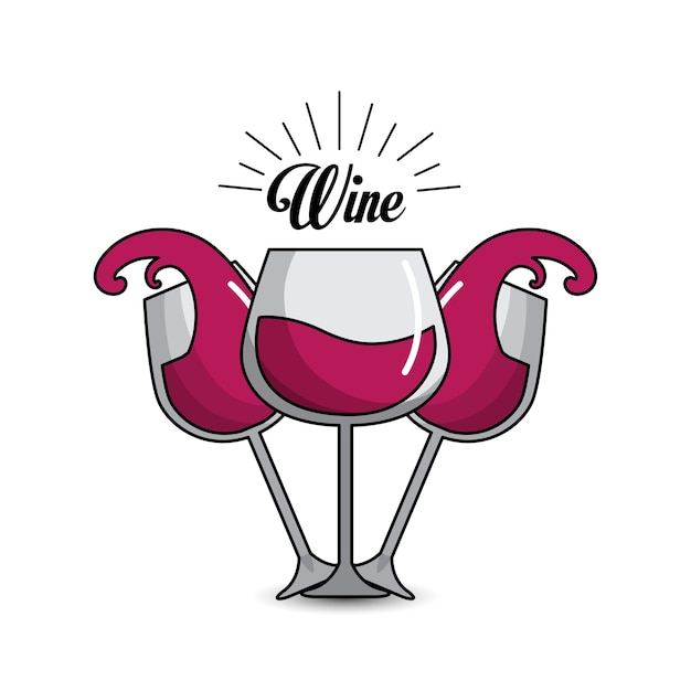 Download Glass splashing wine icon Vector | Premium Download