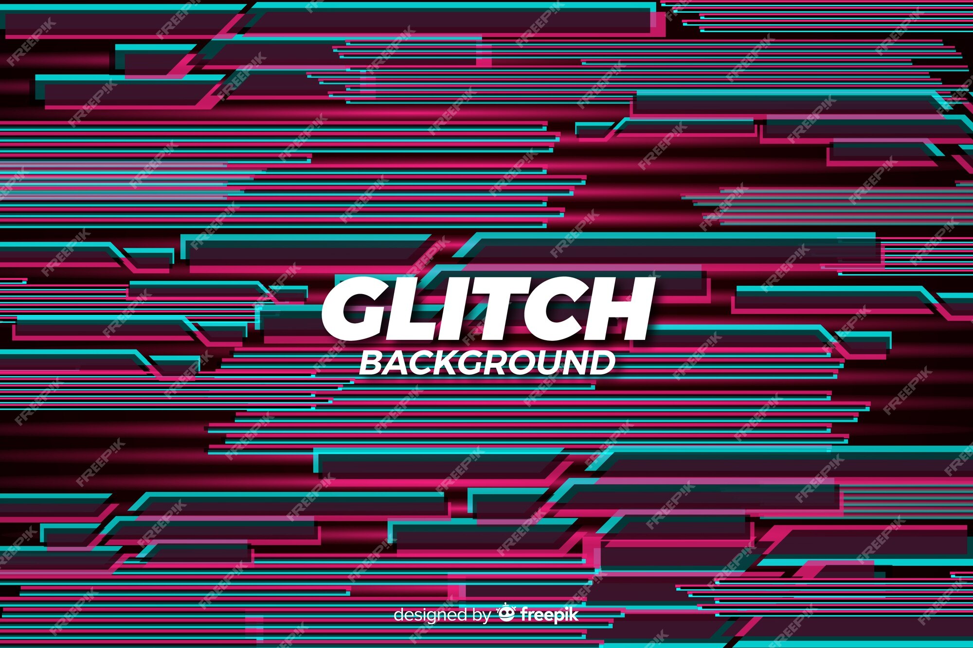 Free Vector | Glitch background