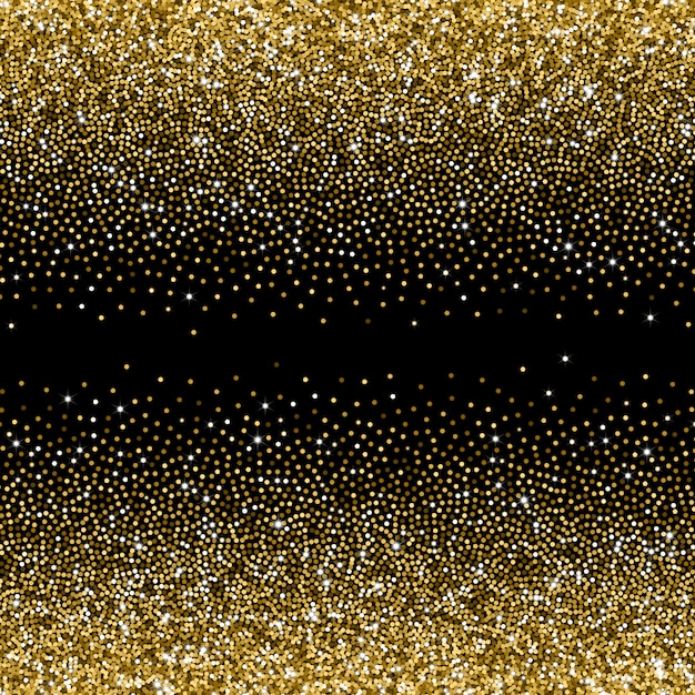 Premium Vector Glitter Golden Gradient With Scattered Sparkles