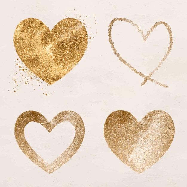 Gold Heart Images Free Vectors Stock Photos Psd