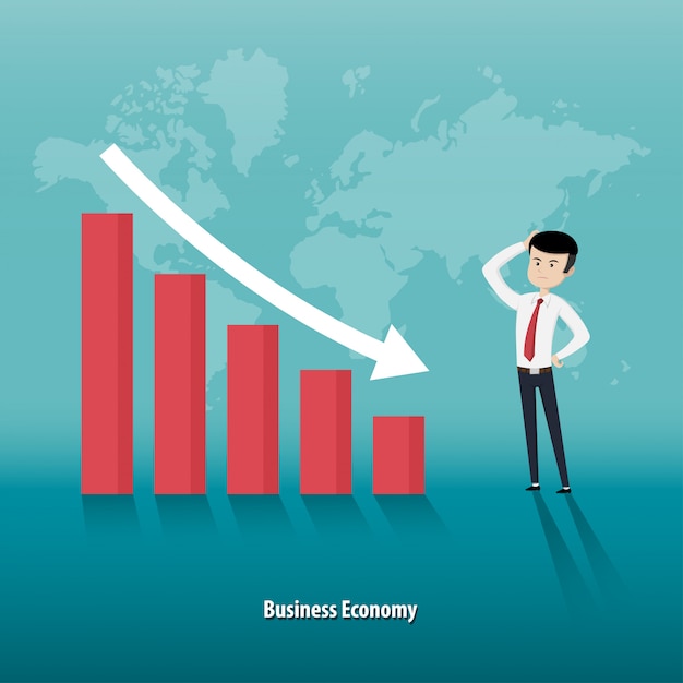 global-economic-downfall-premium-vector