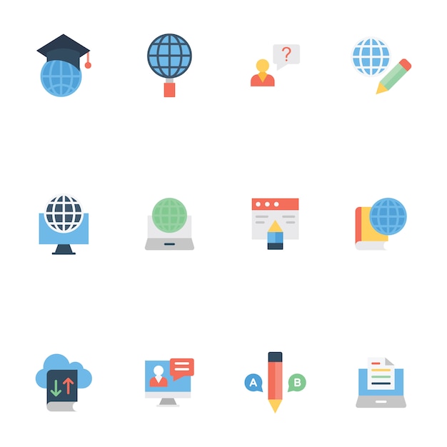Download Free Global Education Flat Pack Premium Vector Use our free logo maker to create a logo and build your brand. Put your logo on business cards, promotional products, or your website for brand visibility.