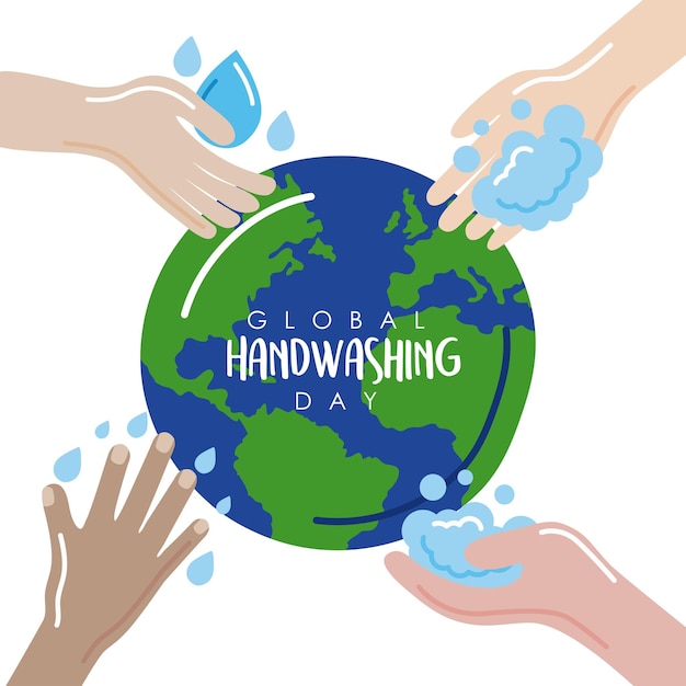 Premium Vector Global Handwashing Day Template