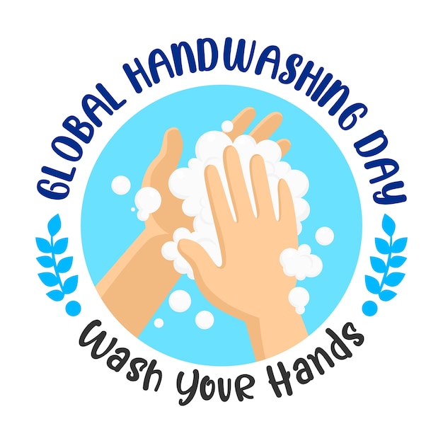 Premium Vector Global handwashing day. wash your hand