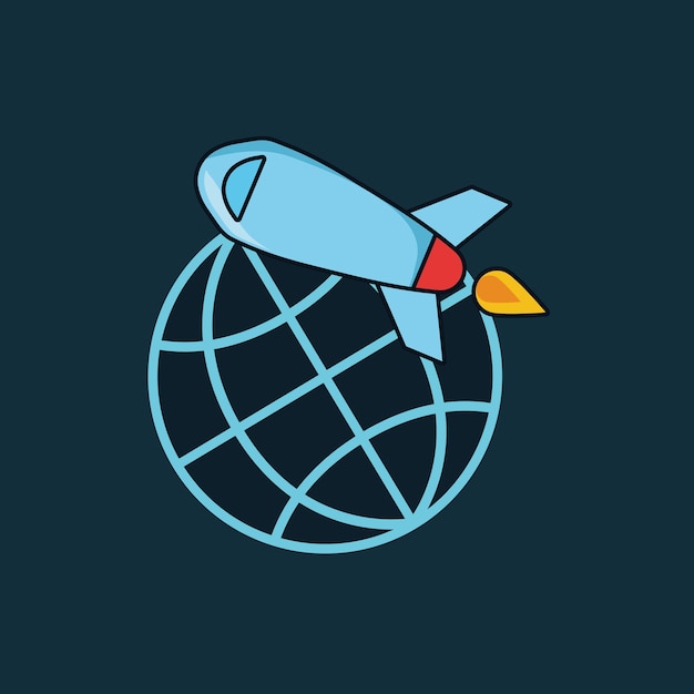 premium-vector-global-sphere-and-rocket