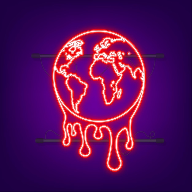 Premium Vector | Global warming, graphic illustration of a melting ...