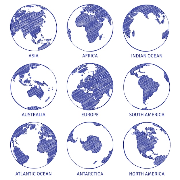 Download Free Globe Sketch Map World Hand Drawn Globe Earth Circle Concept Continents Contour Planet Oceans Land Sketches Premium Vector Use our free logo maker to create a logo and build your brand. Put your logo on business cards, promotional products, or your website for brand visibility.