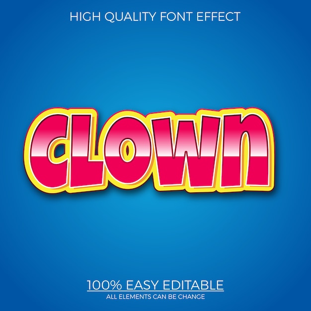 Glossy bold text style editable font effect | Premium Vector