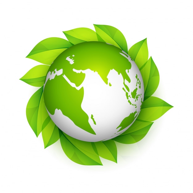 Download Free Glossy Earth Globe With Green Leaves Premium Vector Use our free logo maker to create a logo and build your brand. Put your logo on business cards, promotional products, or your website for brand visibility.