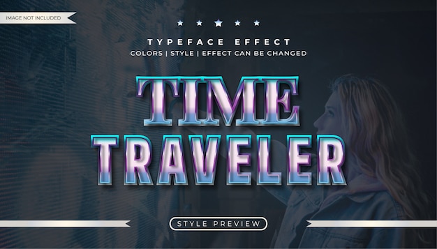 Glossy text effect with space style | Premium Vector
