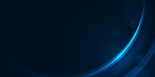 Premium Vector | Glow curve light on dark blue abstract background.