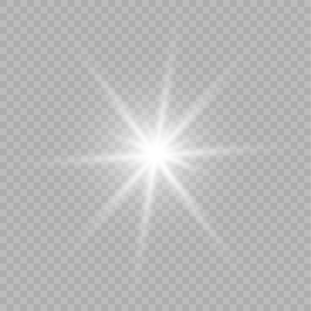 Premium Vector | Glow isolated white transparent light effect. shine ...