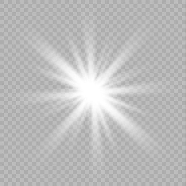 Premium Vector | Glow isolated white transparent light effect. shine ...