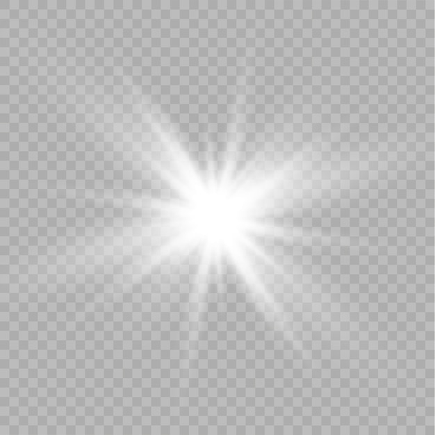 Premium Vector | Glow isolated white transparent light effect. shine ...