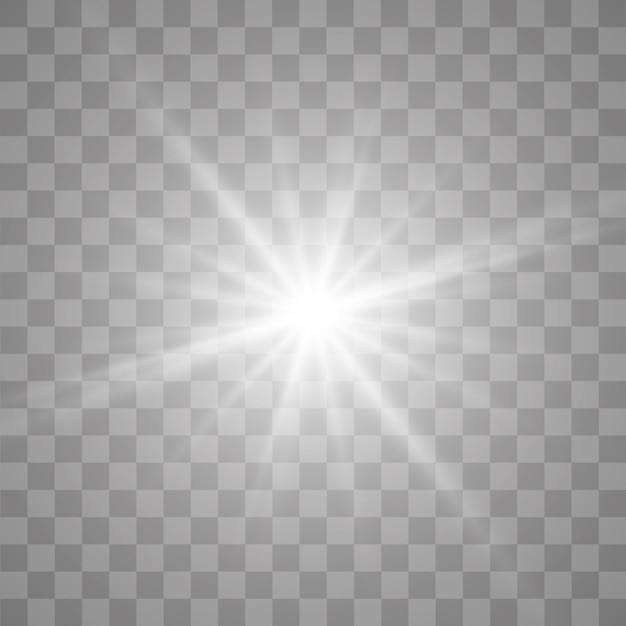 Premium Vector | Glow light effect. star burst with sparkles.sun.