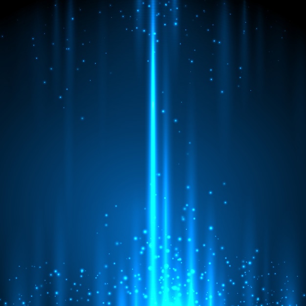 Glow Light Motion Abstract Blue Background With Lines And Glitter