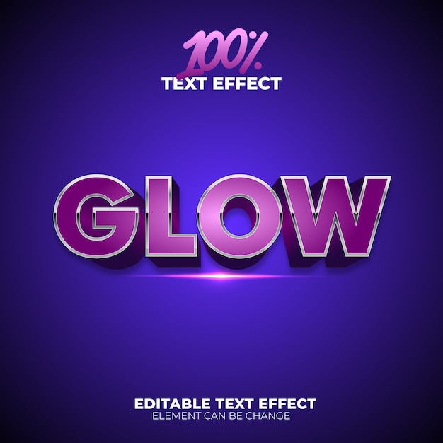 premium-vector-glow-text-effect