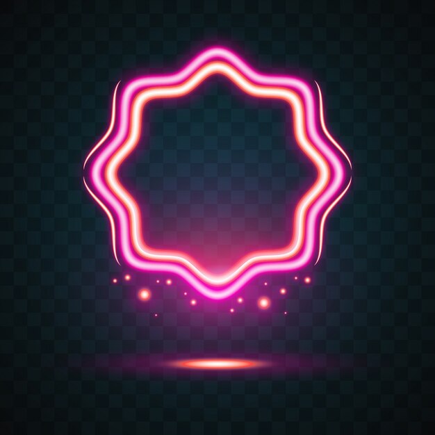 Premium Vector Glowing Pink Light Background