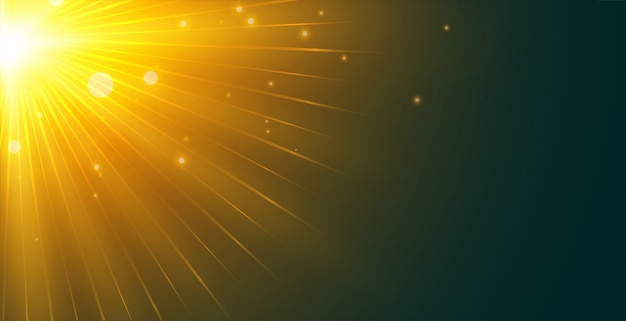 Free Vector Glowing Sun Rays Background From Top Left Corner