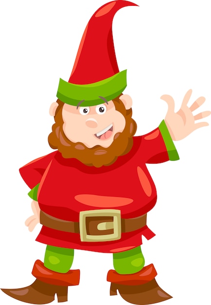 Premium Vector | Gnome or dwarf cartoon illustration