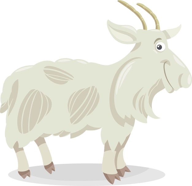 Premium Vector | Goat farm animal cartoon illustration