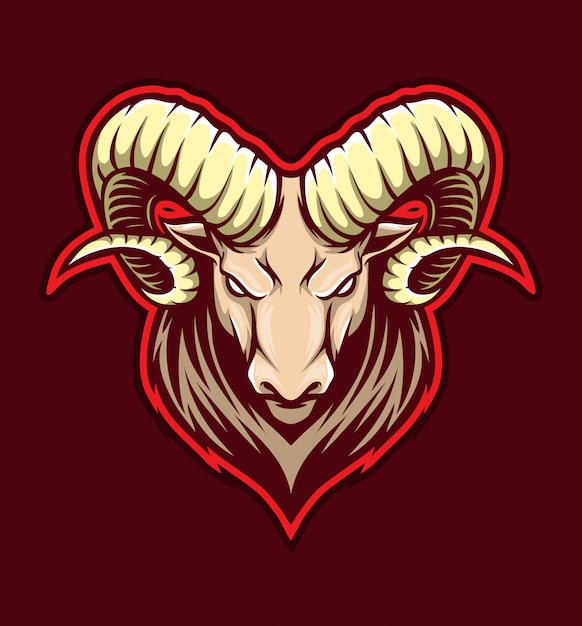 Download Goat head logo | Premium Vector