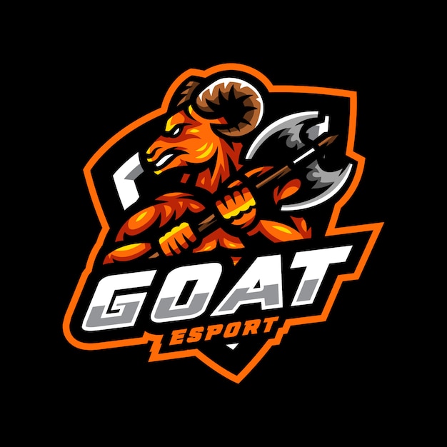 Premium Vector Goat Mascot Logo Esport Gaming