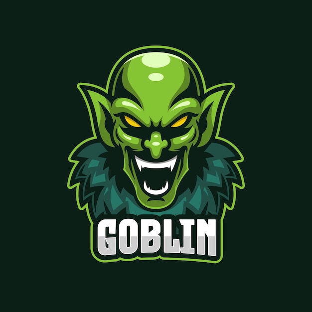 Premium Vector | Goblin esports logo template