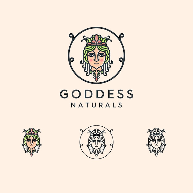Download Free Goddess Illustrate Logo Premium Vector Use our free logo maker to create a logo and build your brand. Put your logo on business cards, promotional products, or your website for brand visibility.