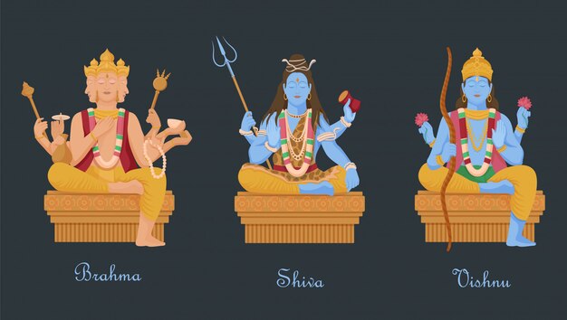 gods-of-hinduism-vishnu-shiva-brahma-three-main-hindu-deities