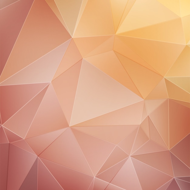 Premium Vector Gold Abstract Polygonal Background