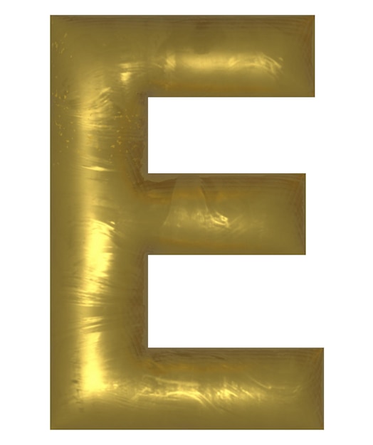 a gold e