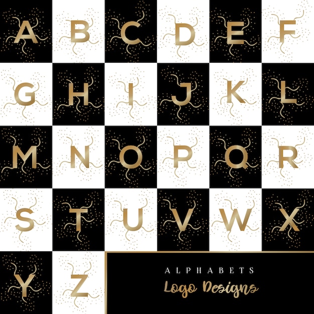 Download Free Gold Alphabets Logo Designs Template Premium Vector Use our free logo maker to create a logo and build your brand. Put your logo on business cards, promotional products, or your website for brand visibility.