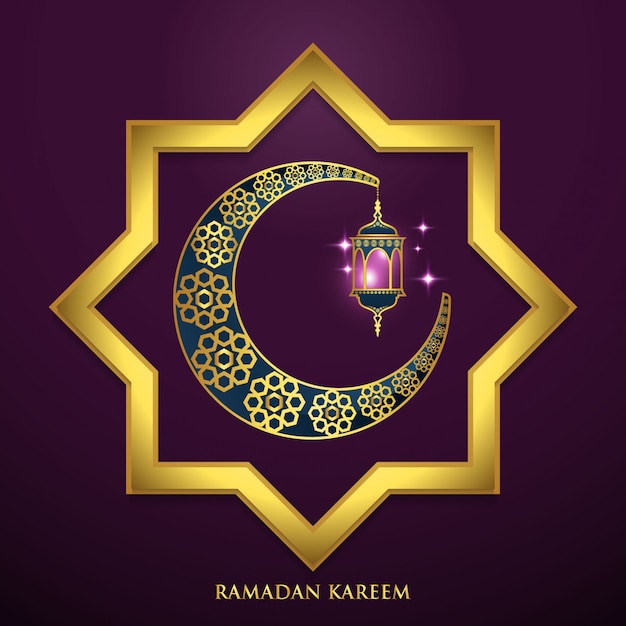 Premium Vector | Gold background ramadan