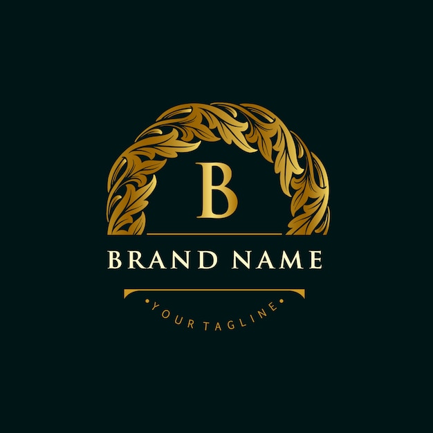 Download Free Gold Brand Logo Leaf Ornaments Premium Vector Use our free logo maker to create a logo and build your brand. Put your logo on business cards, promotional products, or your website for brand visibility.