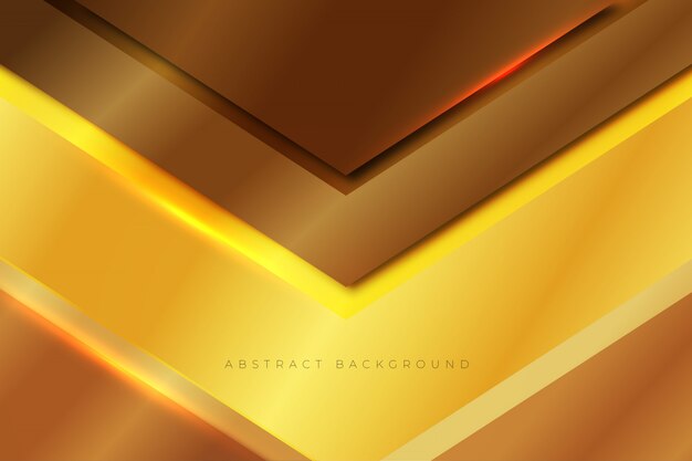 Premium Vector | Gold brown geometric abstract background