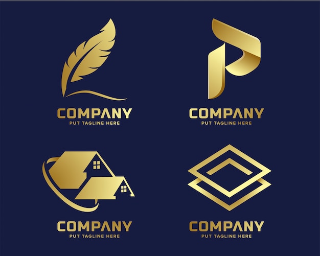 Download Free Gold Business Luxury And Elegant Logo Template With Abstract Shape Premium Vector Use our free logo maker to create a logo and build your brand. Put your logo on business cards, promotional products, or your website for brand visibility.