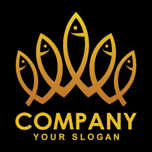 Download Free Gold Crown Fish Logo Premium Vector Use our free logo maker to create a logo and build your brand. Put your logo on business cards, promotional products, or your website for brand visibility.
